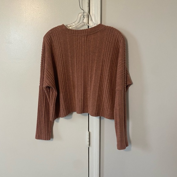 Altar’d State rubbed cropped button front cardigan size S - Picture 5 of 6